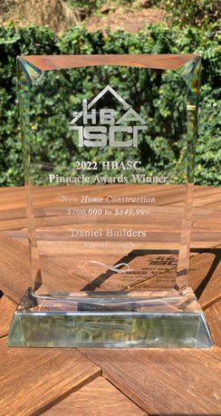 2022 Pinnacle Award Outside Daniel Builders Greenville SC Office - Daniel Builders