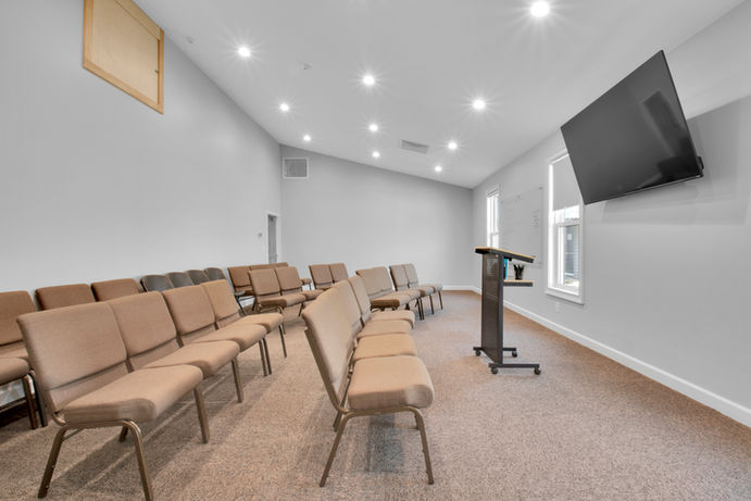 Newly Renovated Sunday school Room Able to Seat 40 People - Daniel Builders