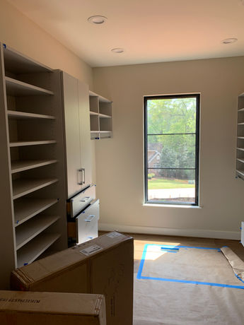 New Home Build in Anderson SC Progress of Master Closet - Daniel Builders