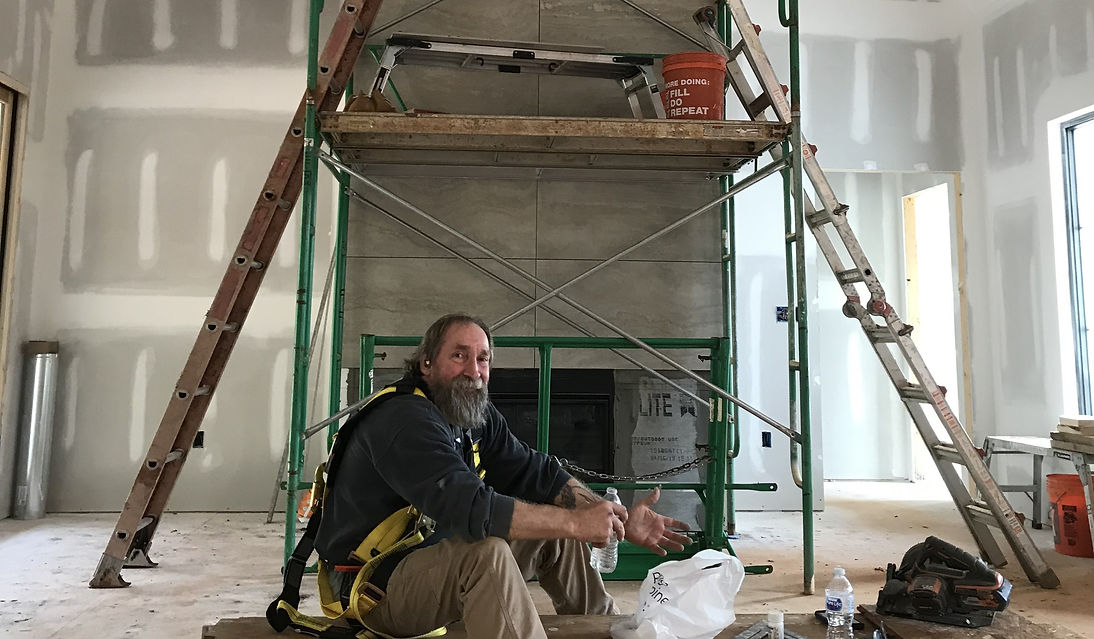 General Contractor on a Job Site - Daniel Builders 