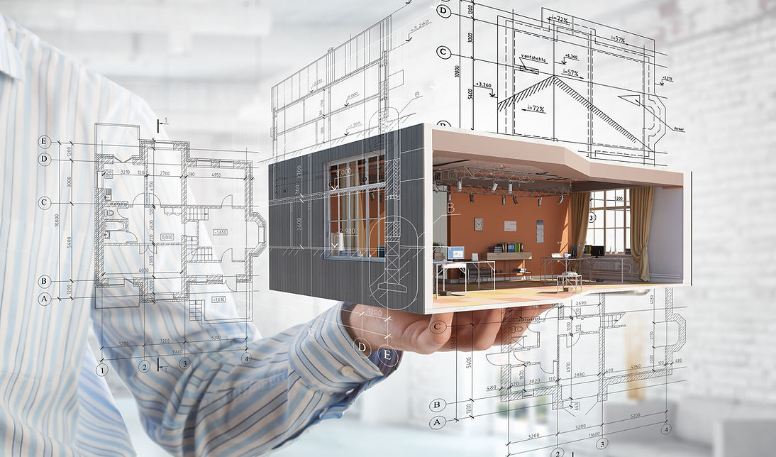 A Man's Hand Holding a 3D Model of a Custom Home - Daniel Builders