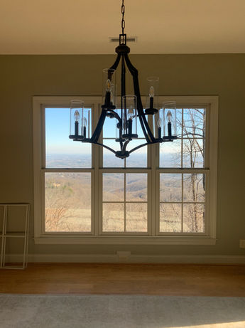 Mountain View Through Master Bedroom Window Prior To Renovation - Daniel Builders