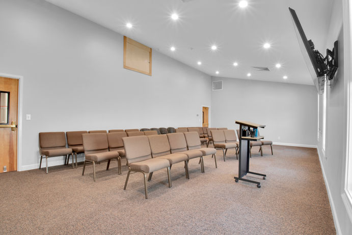Newly Renovated Sunday school Room Able to Comfortably Seat 40 People - Daniel Builders