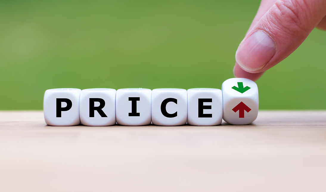 Dice Letters That Spell the Word Price - Daniel Builders