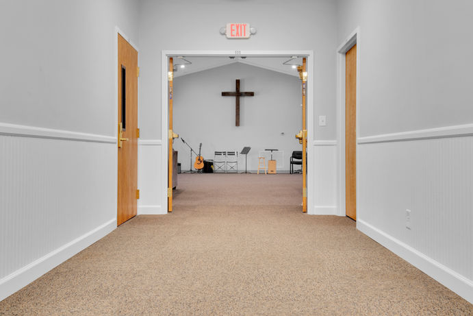 Entryway for Newly Renovated Youth Ministries Section of Church - Daniel Builders