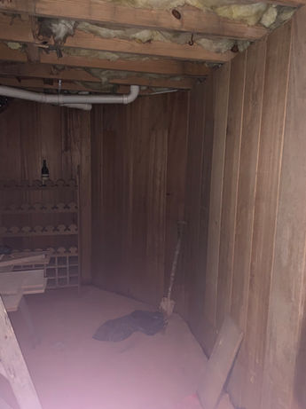 Basement Area in Chanticleer Home Prior to Wine Room Conversion - Daniel Builders