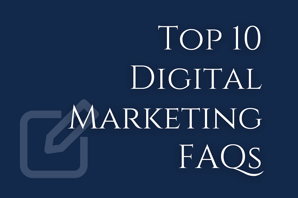 Blog Post Header - Top 10 Digital Marketing FAQs