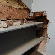 Discovered Insufficient bearing length of a PFC beam. Five storey commercial building.