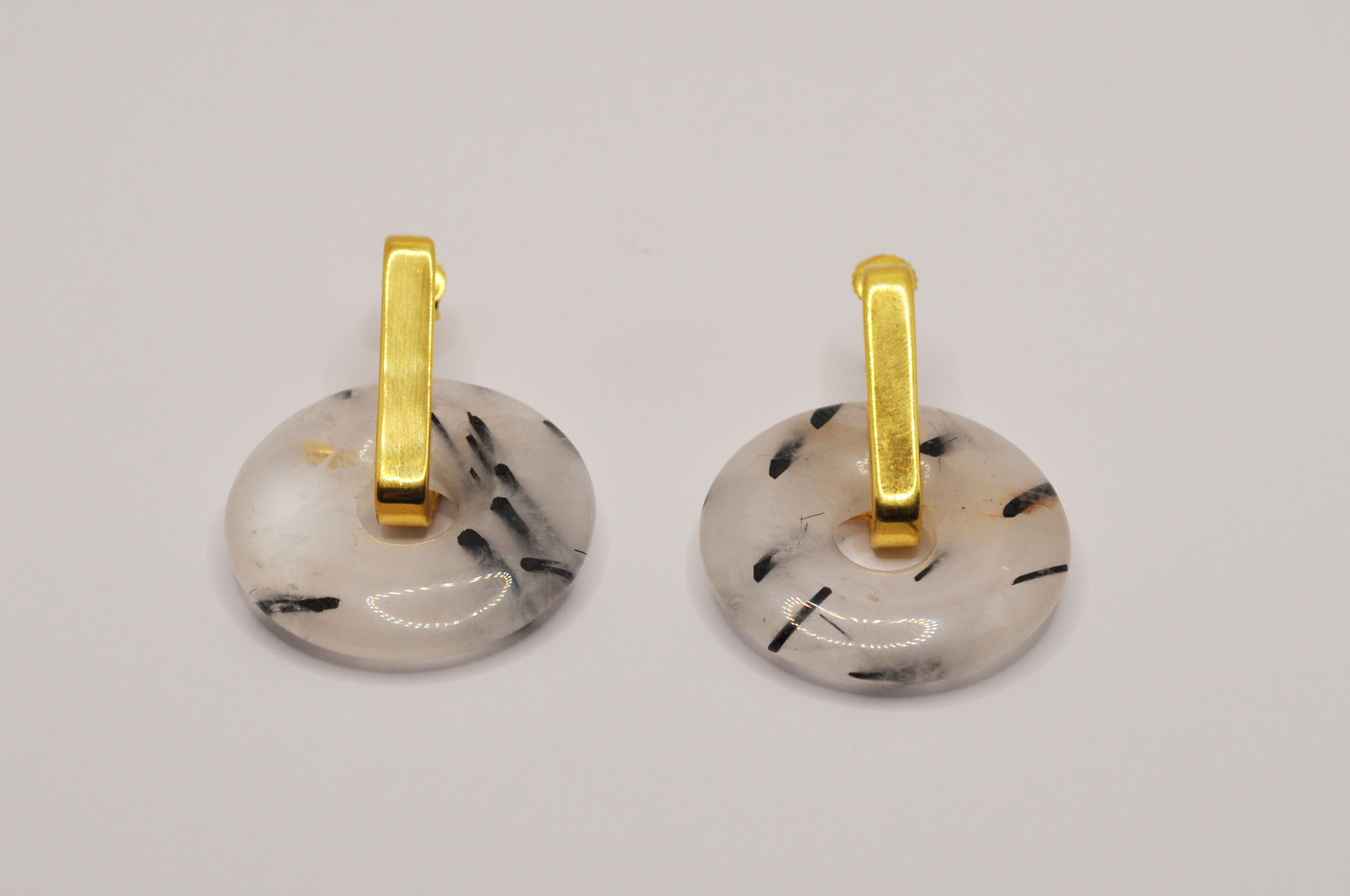 Boucles Galilée Cristal Tourmaline