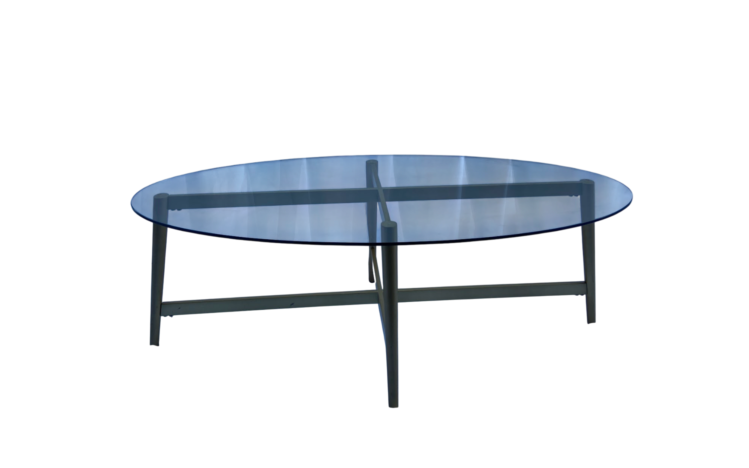 Gold Metal Frame Glass Table