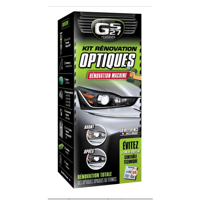 Kit de rénovation pour optiques de phares