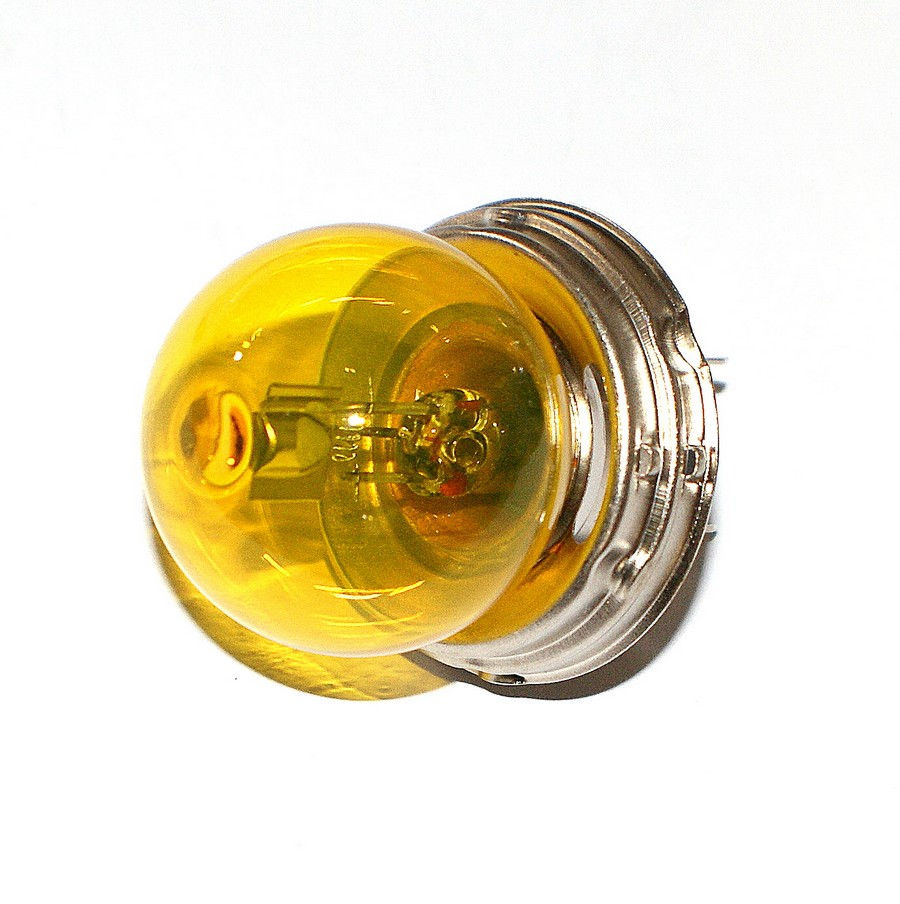 Miniature : Lampe Code Européen 24 Volts jaune avec fenêtre de veilleuse