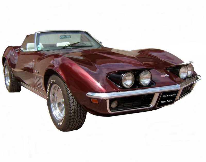 Miniature : Jeu de 2 optiques Route pour CHEVROLET CORVETTE type C3