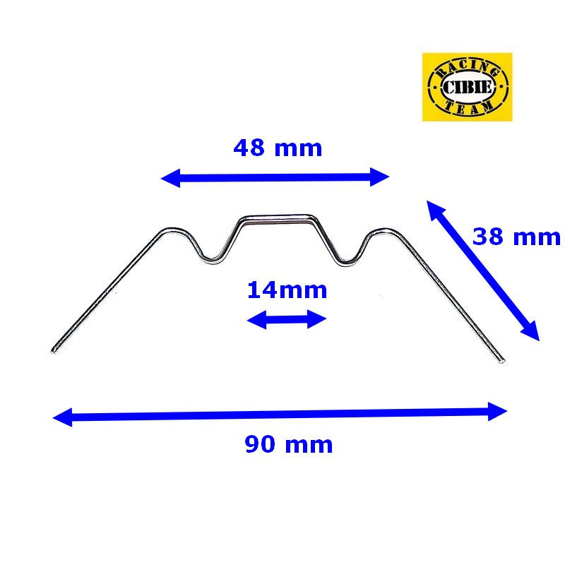 Miniature : Jeu de 4 agrafes/ressorts pour fixation optiques de phares