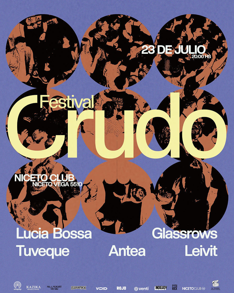 Festival Crudo llega a Niceto Club el 23 de julio