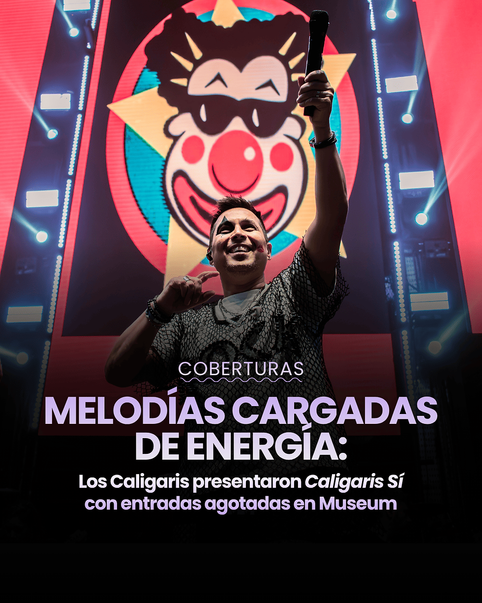 Melodías cargadas de energía: Los Caligaris presentaron "Caligaris Sí" con entradas agotadas en Museum