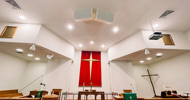 Professional electrical contracting project at a church in Granite Falls, NC.