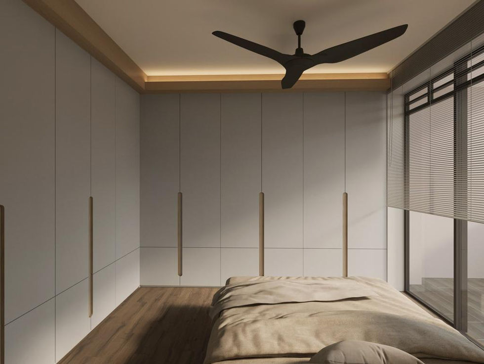 Bedroom wardrobe view
