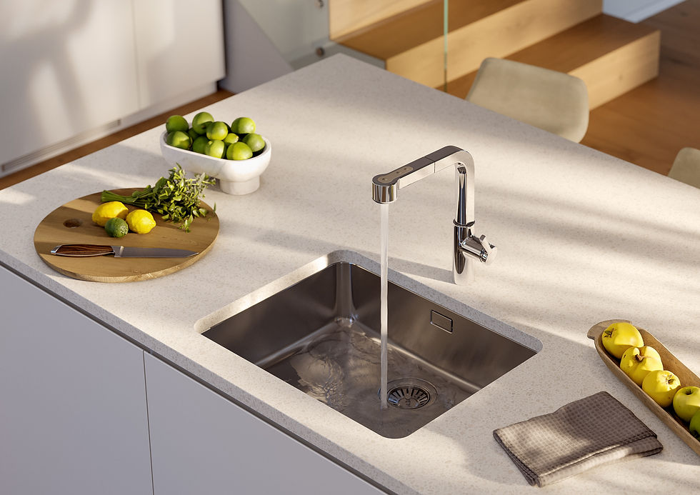 Markenraum, Milieubild, Visualisierung, zielgruppengerechte Produktpräsentation, CG-Workflow, digitale Küchenumgebung,3D-Datenintegration, virtuelle Shooting-Location, Interior Styling