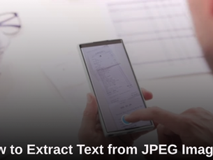 How to Extract Text from JPEG Images?