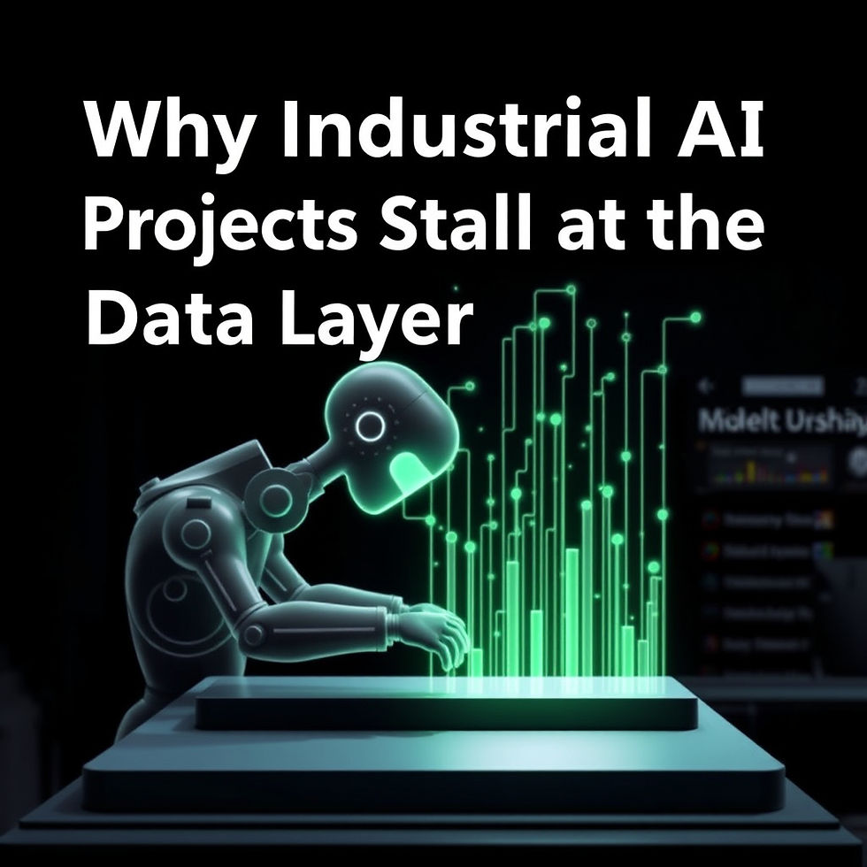 Why Industrial AI Projects Stall at the Data Layer — Lessons From the Shop Floor