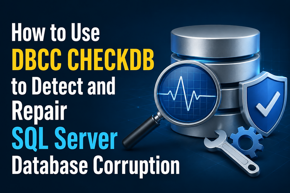 How to Use DBCC CHECKDB to Detect and Repair SQL Server Database Corruption