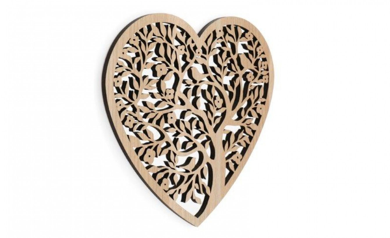 Wooden Tree of Life Mirror