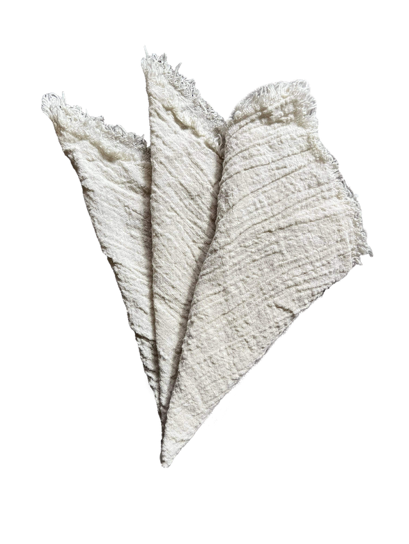 Light Grey Cheesecloth Napkins