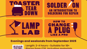 The Hackney Fixing Factory's Fixperience Workshops for October. Book now.