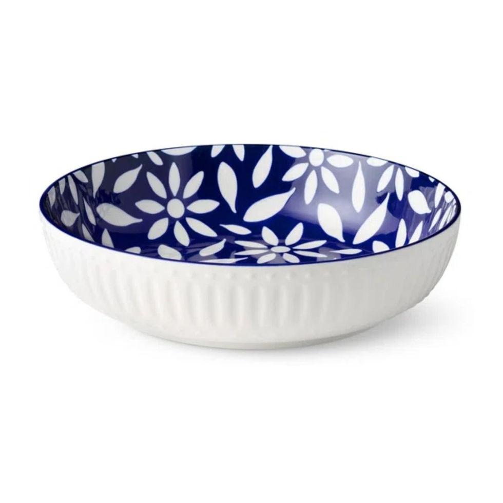 Tapestry salad bowl in sunflowers pattern