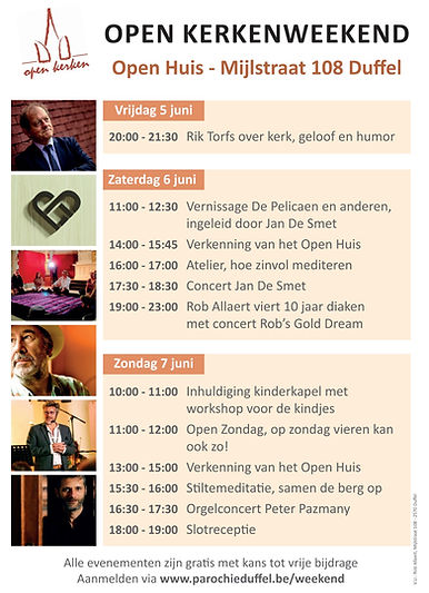 de flyer van het Open Kerkenweekend