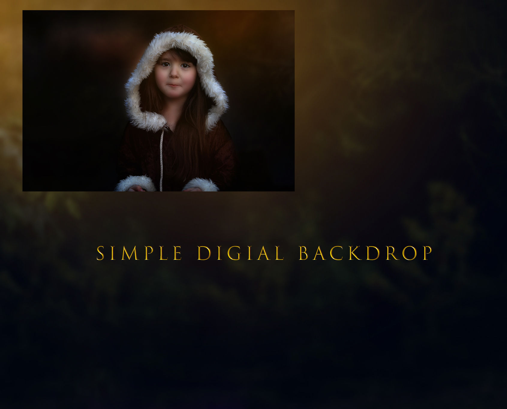 Simple Digital Backdrop + Editing Video