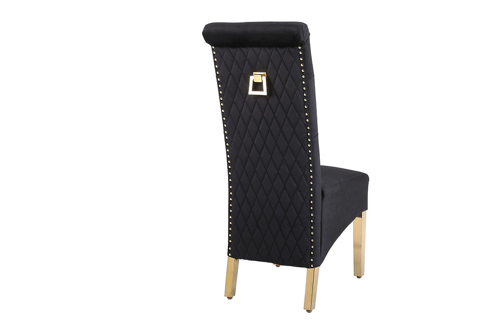 black dining chair
