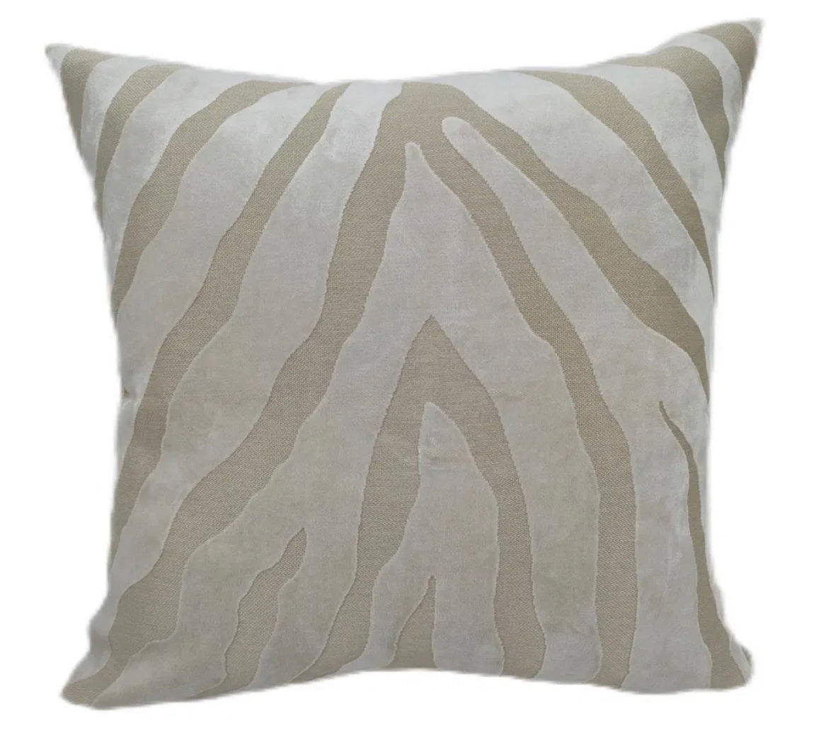 Cream Zebra print ivory  Cushion