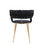 Thumbnail: black and gold dining chair