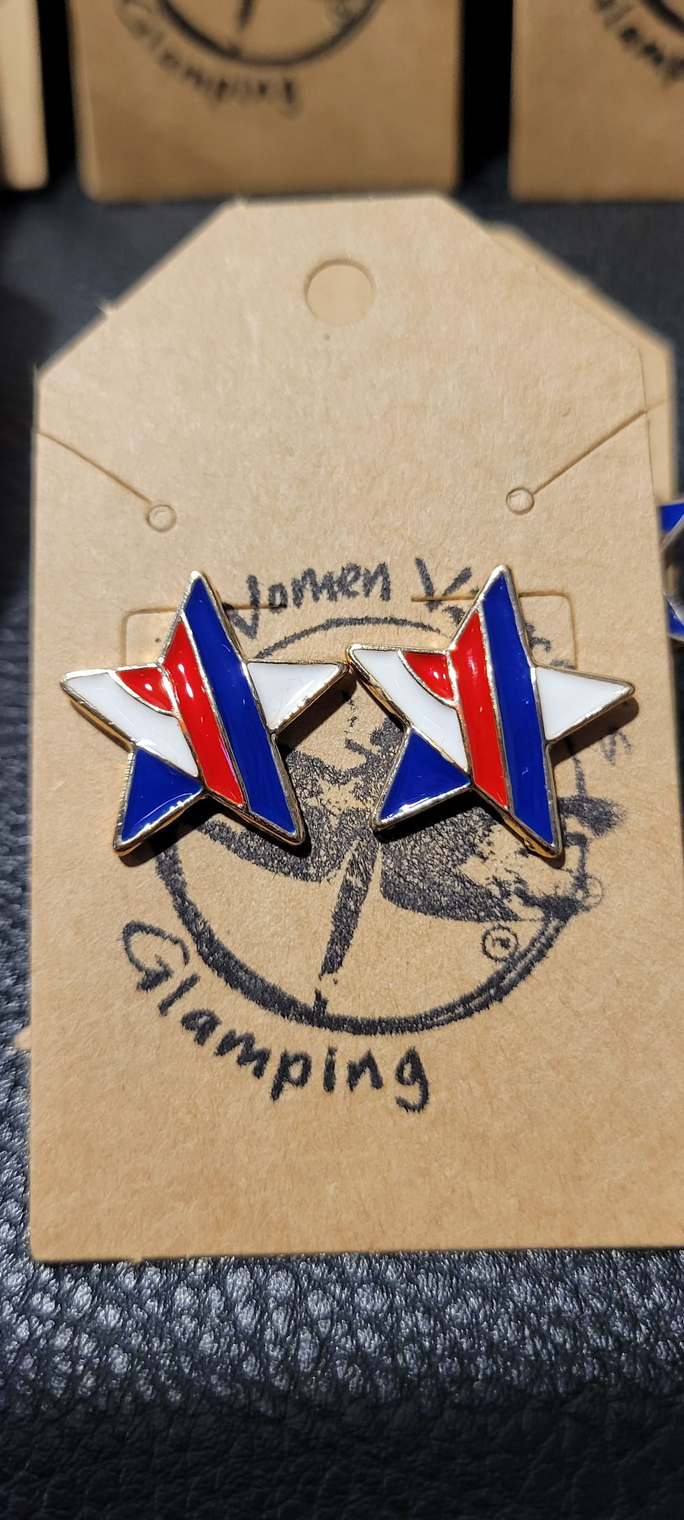 Thumbnail: Patriotic stud earrings 