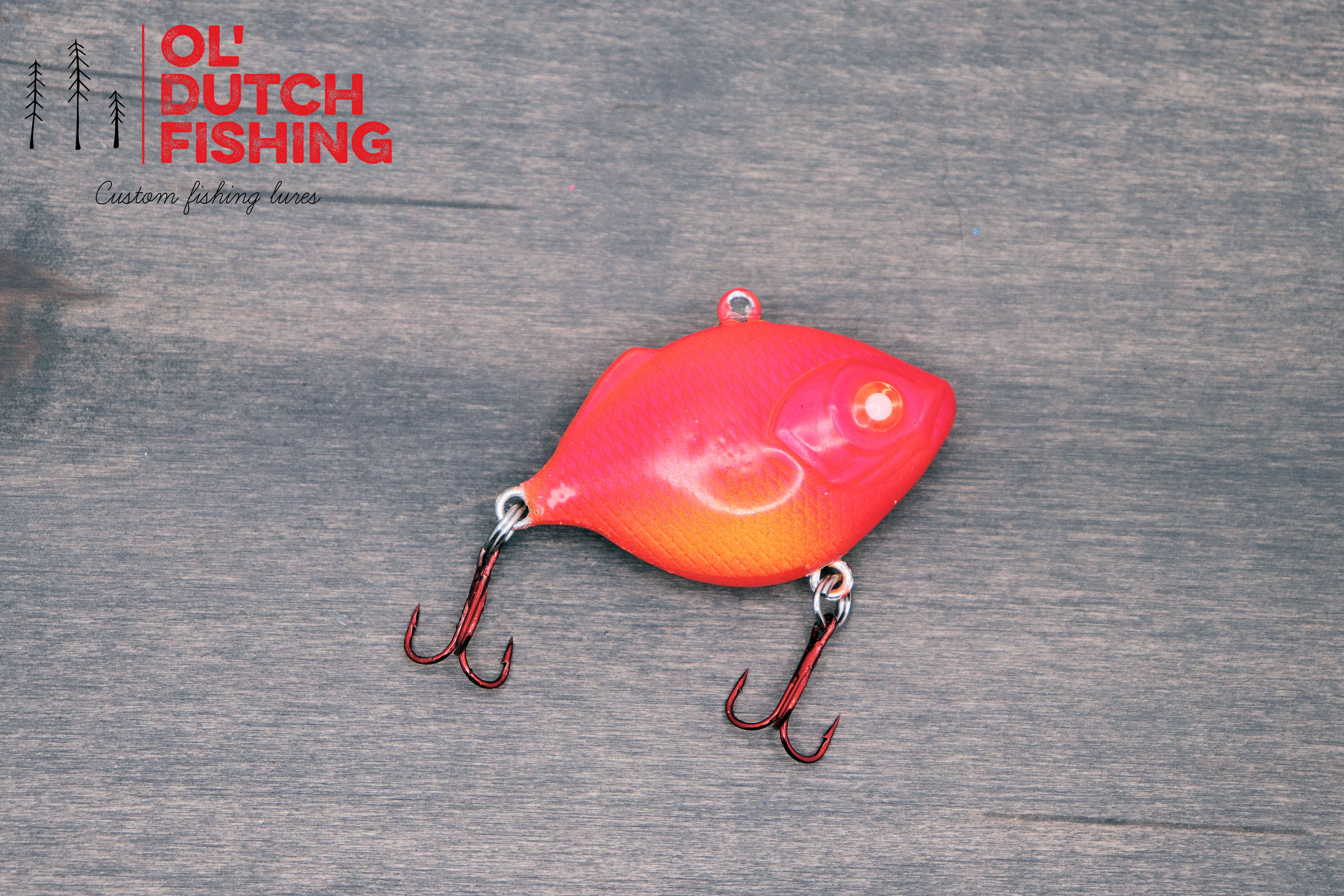1.5" Jigging Crank - Red Sunfish