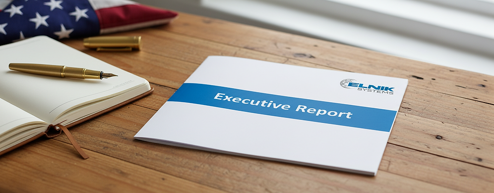 ELNIK Systems Executive Report by the CEO