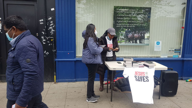 Street Evangelism - This lady gave her life to Jesus