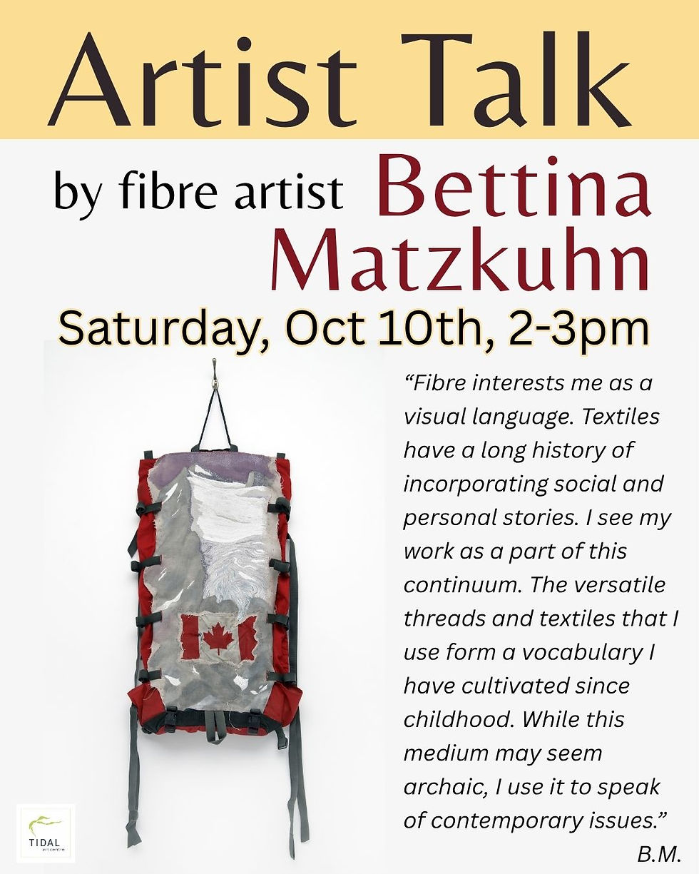 Artist Talk by Bettina Matzkuhn