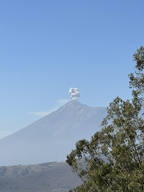 Uitbarsting Fuego vulkaan, Antigua Guatemala