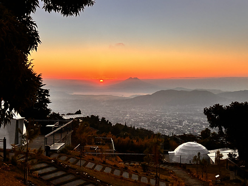Zonsopkomst San Salvador, El Salvador