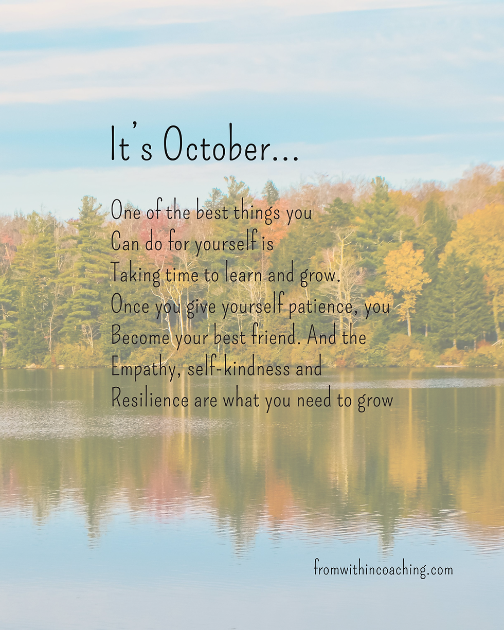 Start your new year in october