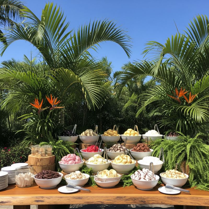 Buffet Ice Cream Bar Ideas