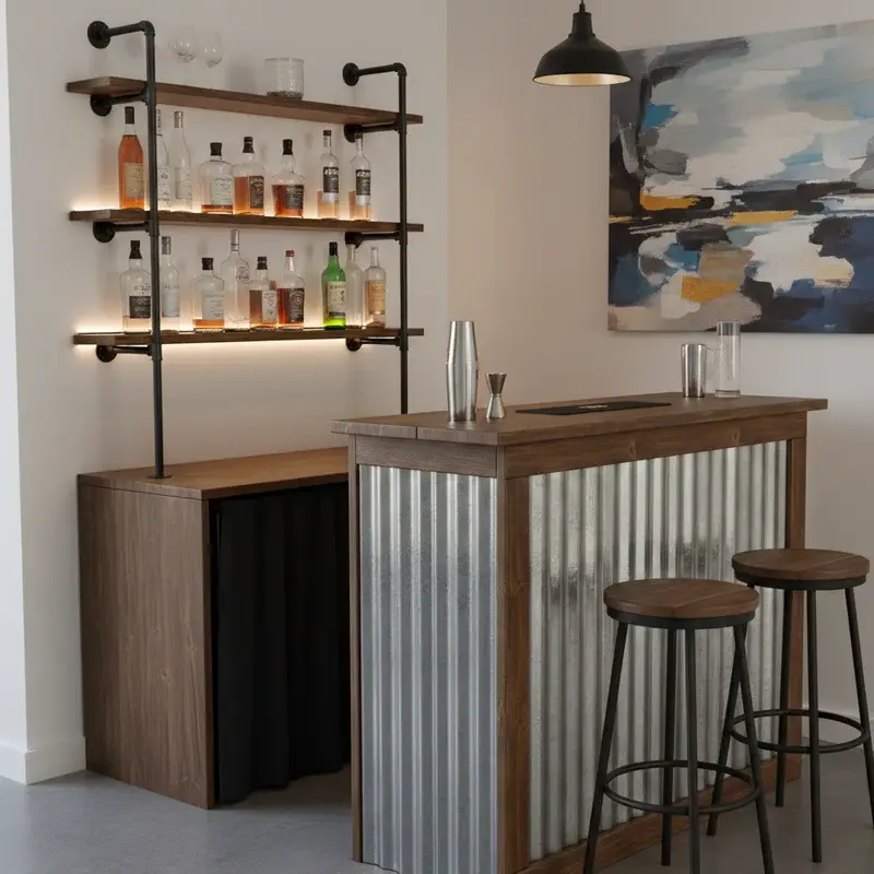 Modern Home Bar Ideas on a Budget