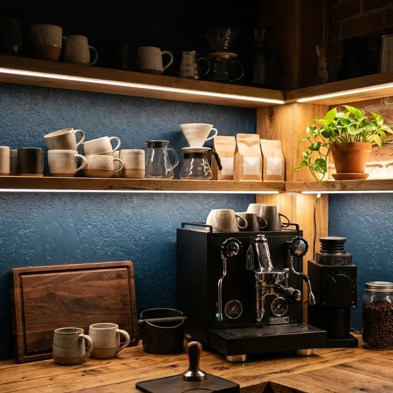 Coffee Bar Lighting Ideas