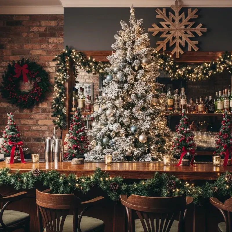 Christmas Bar Decorations Ideas