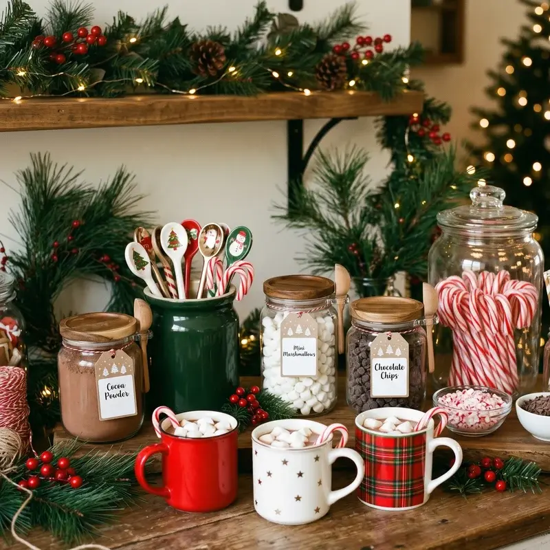 Christmas Cocoa Bar Ideas