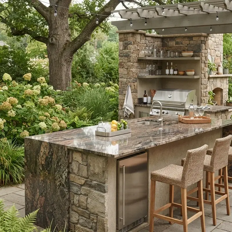 Outdoor Island Bar Ideas