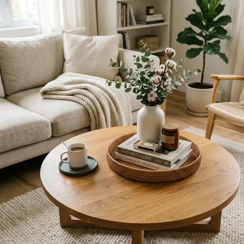 Round Coffee Table Decorating Ideas